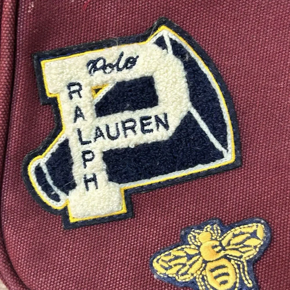 Polo Ralph Lauren Big Kids Patches Canvas Varsity Crossbody Bag